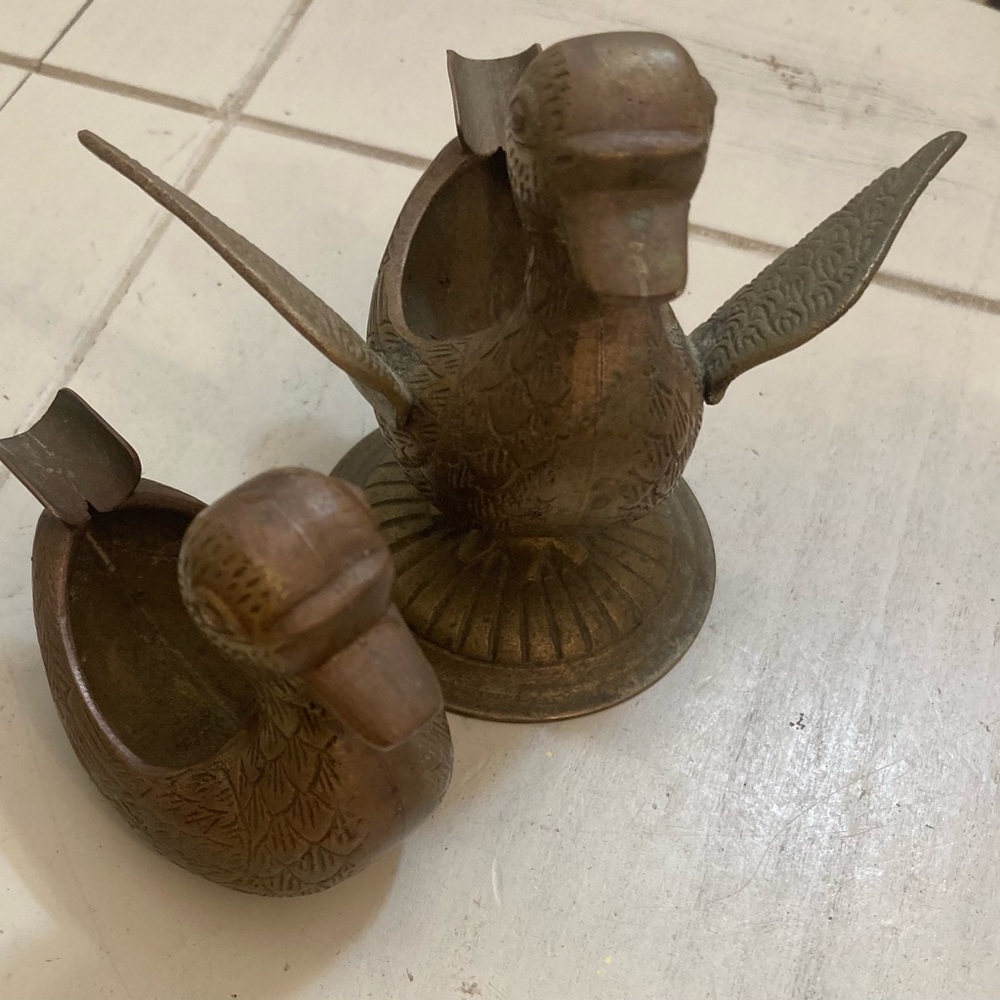 Vintage Brass ducks